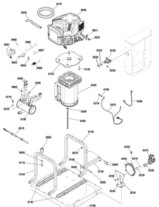 Power Group Diagram and Parts List for 040579-00  Briggs and Stratton Generator